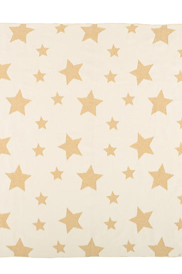 Kids Blanket With Cut Stars Pattern