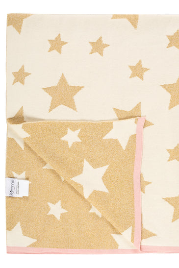 Kids Blanket With Cut Stars Pattern