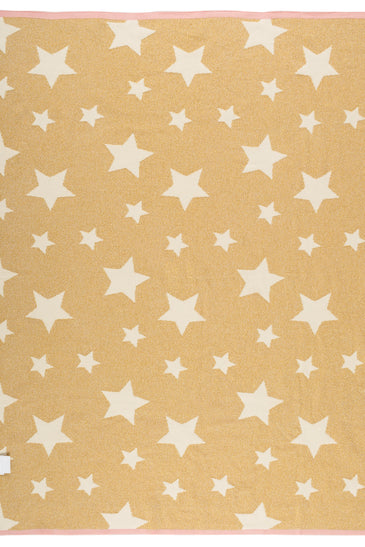 Kids Blanket With Cut Stars Pattern