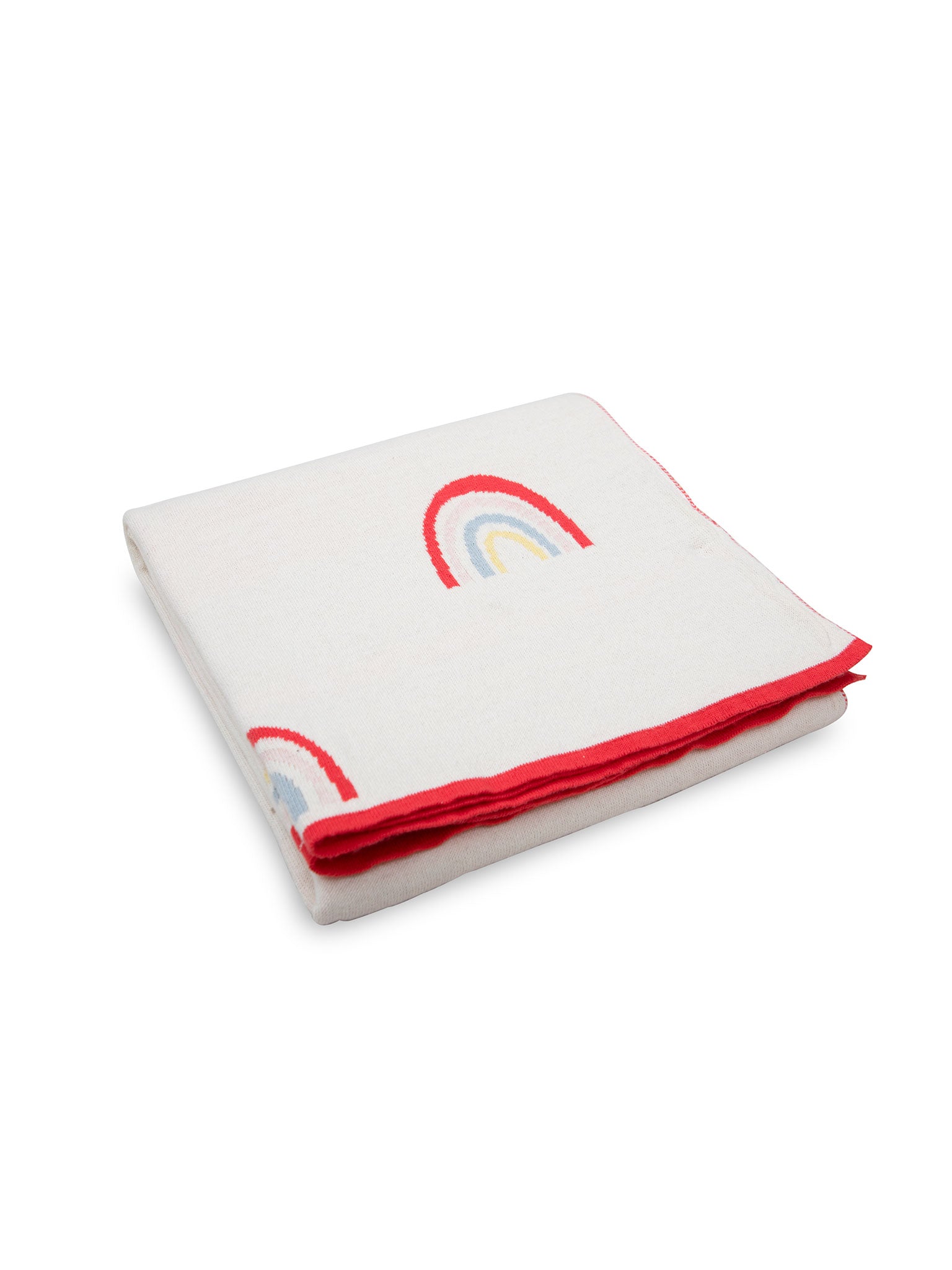 Rainbow Knitted Baby Blanket