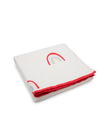 Rainbow Knitted Baby Blanket