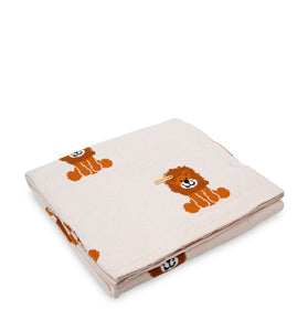 Lion Knitted Baby Blanket