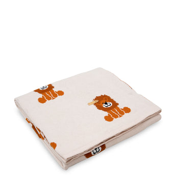 Lion Knitted Baby Blanket