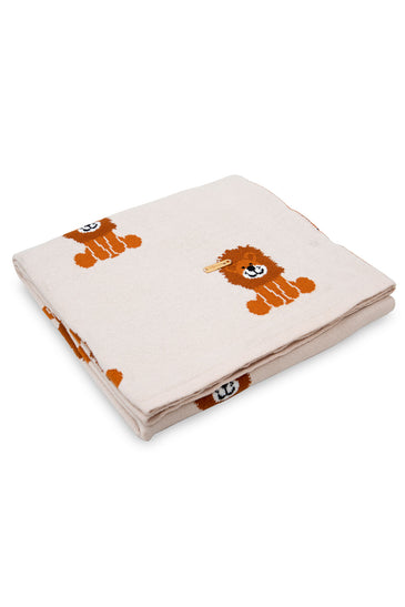 Lion Knitted Baby Blanket