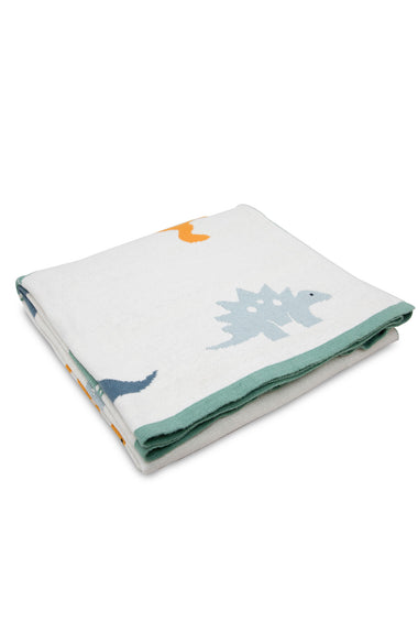 Dinosaur Knitted Baby Blanket