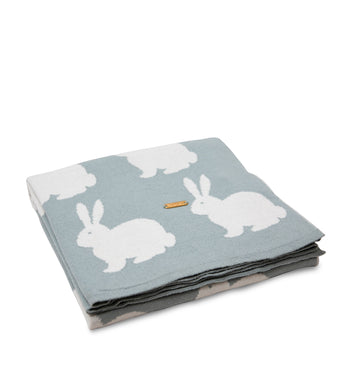 Rabbit Knitted Baby Blanket