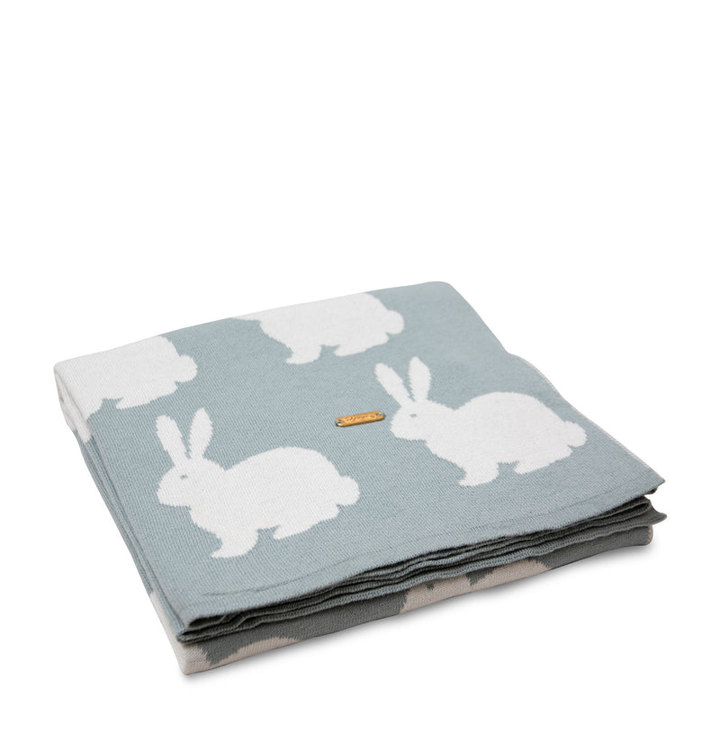 Rabbit Knitted Baby Blanket