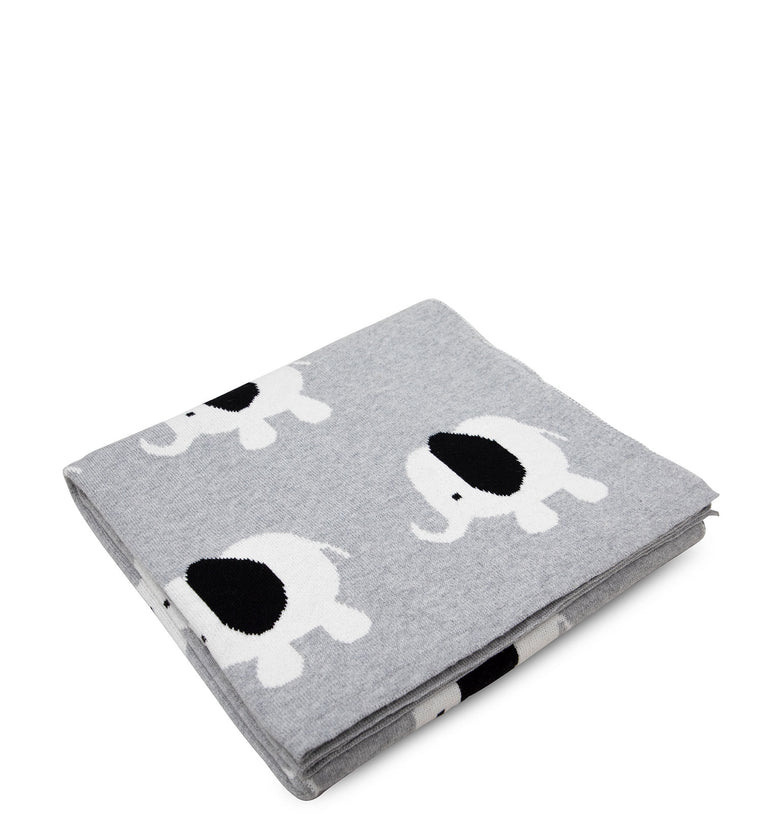 Baby Elephant Knitted Baby Blanket