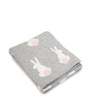 Gray Rabbit Knitted Baby Blanket
