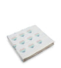Light Gray Heart Pattern Knitted Baby Blanket