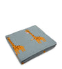 Gray Giraffe Pattern Knitted Baby Blanket