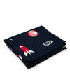 Cute Space rocket Pattern knitted Baby Blanket