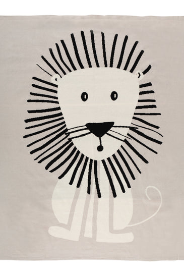 Kids Blanket With Cute Lion Pattern