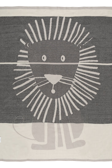 Kids Blanket With Cute Lion Pattern