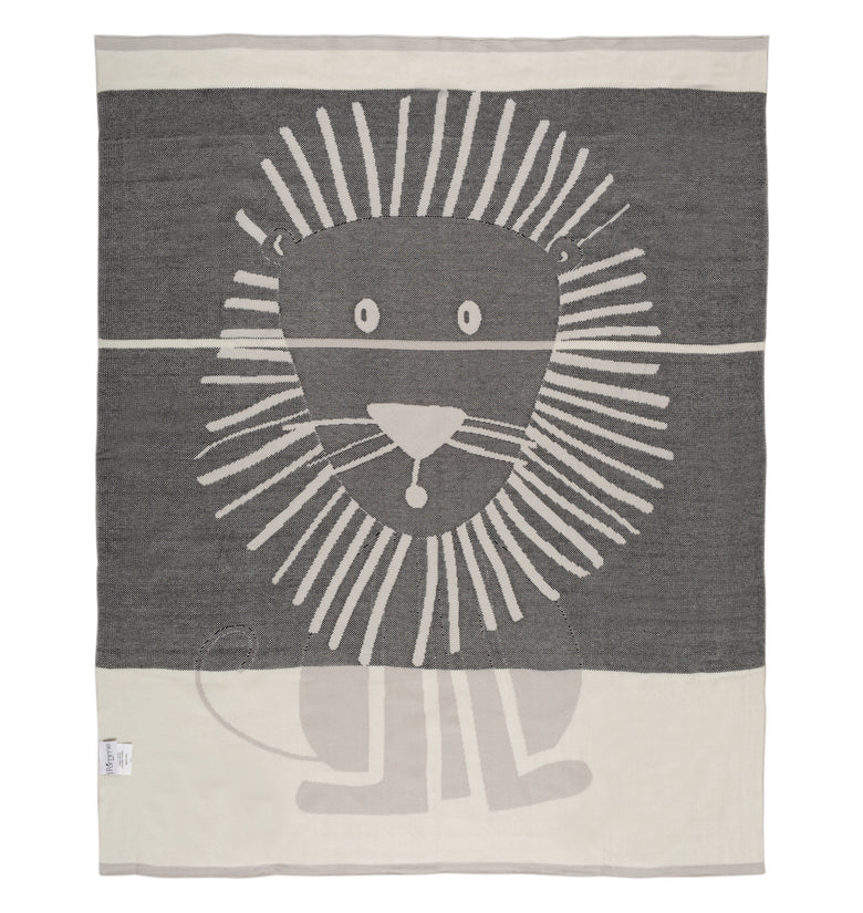 Kids Blanket With Cute Lion Pattern