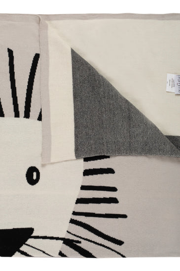Kids Blanket With Cute Lion Pattern