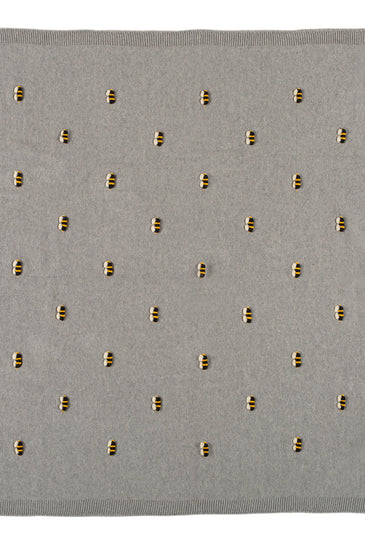 Kids Blanket With Cute Bee Pattern