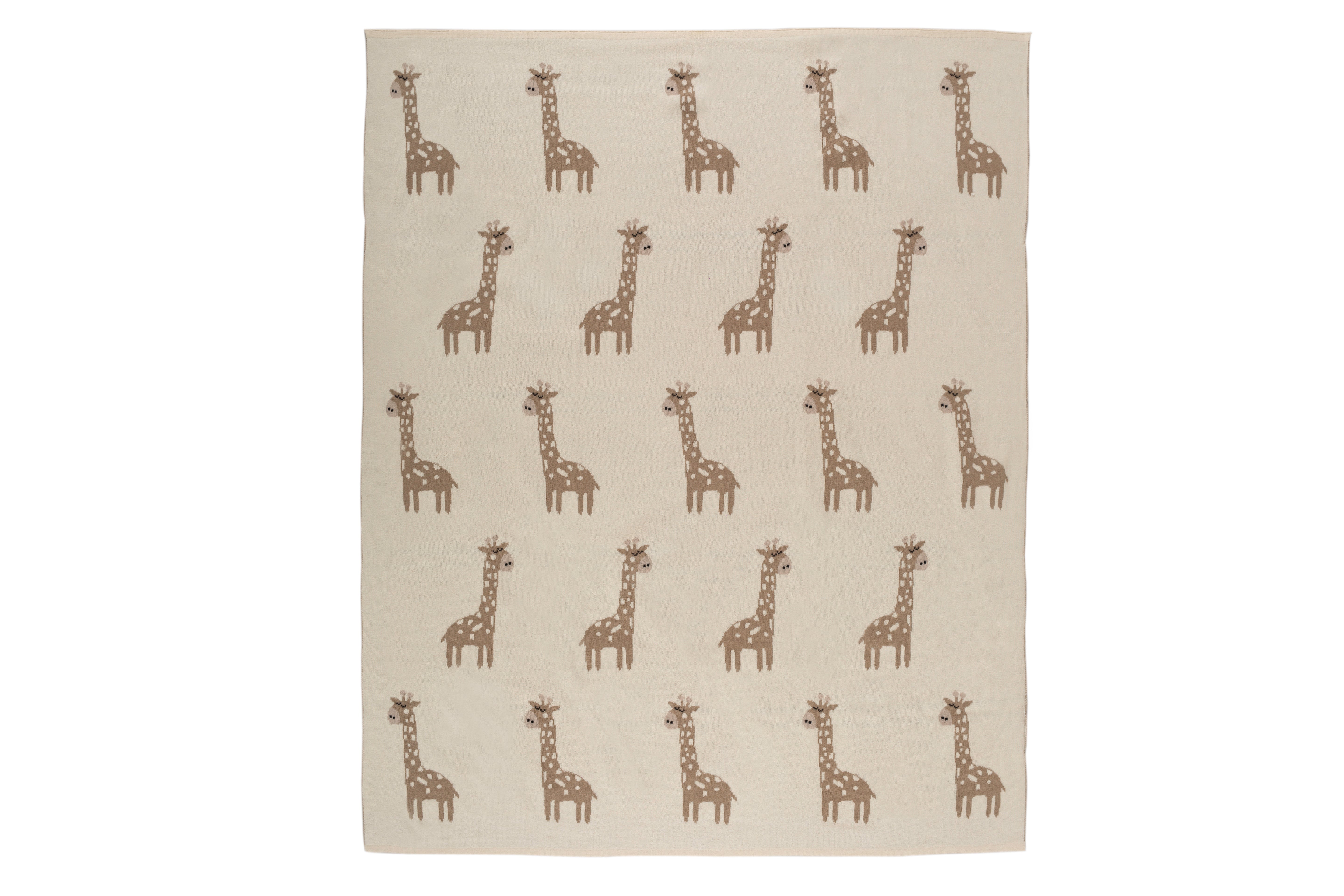 Kids Blanket With Cute Giraffe Pattern