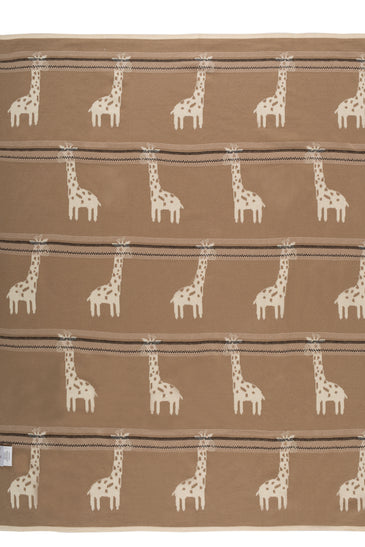 Kids Blanket With Cute Giraffe Pattern