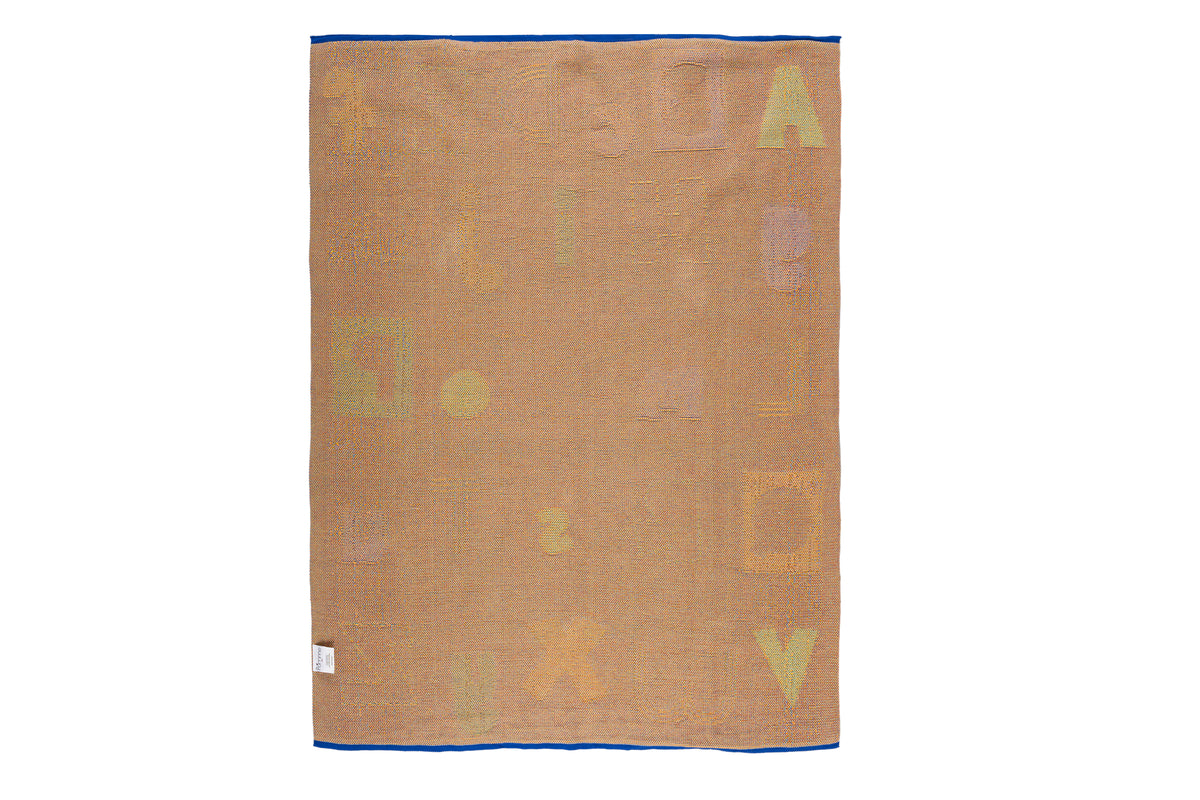Pomme Cotton Knitted A to Z Playful Alphabet Baby Blanket