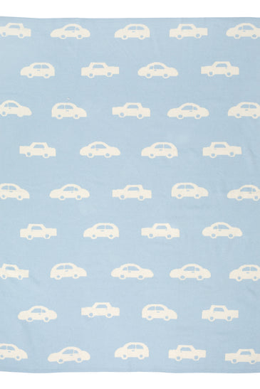 Kids Blanket With Cute Car Pattern