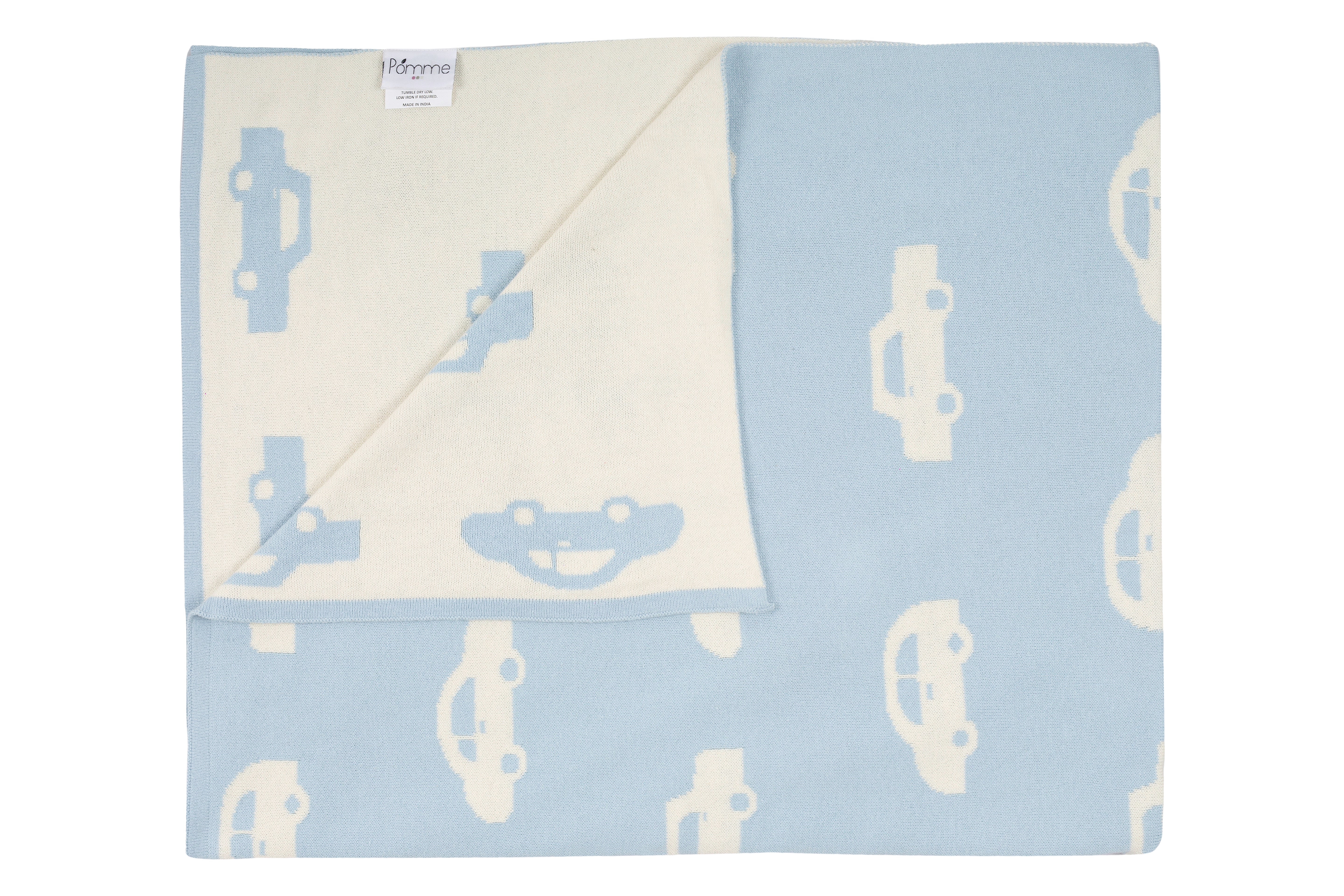 Kids Blanket With Cute Car Pattern