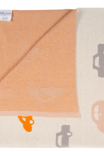 Kids Blanket With Cute Car Pattern