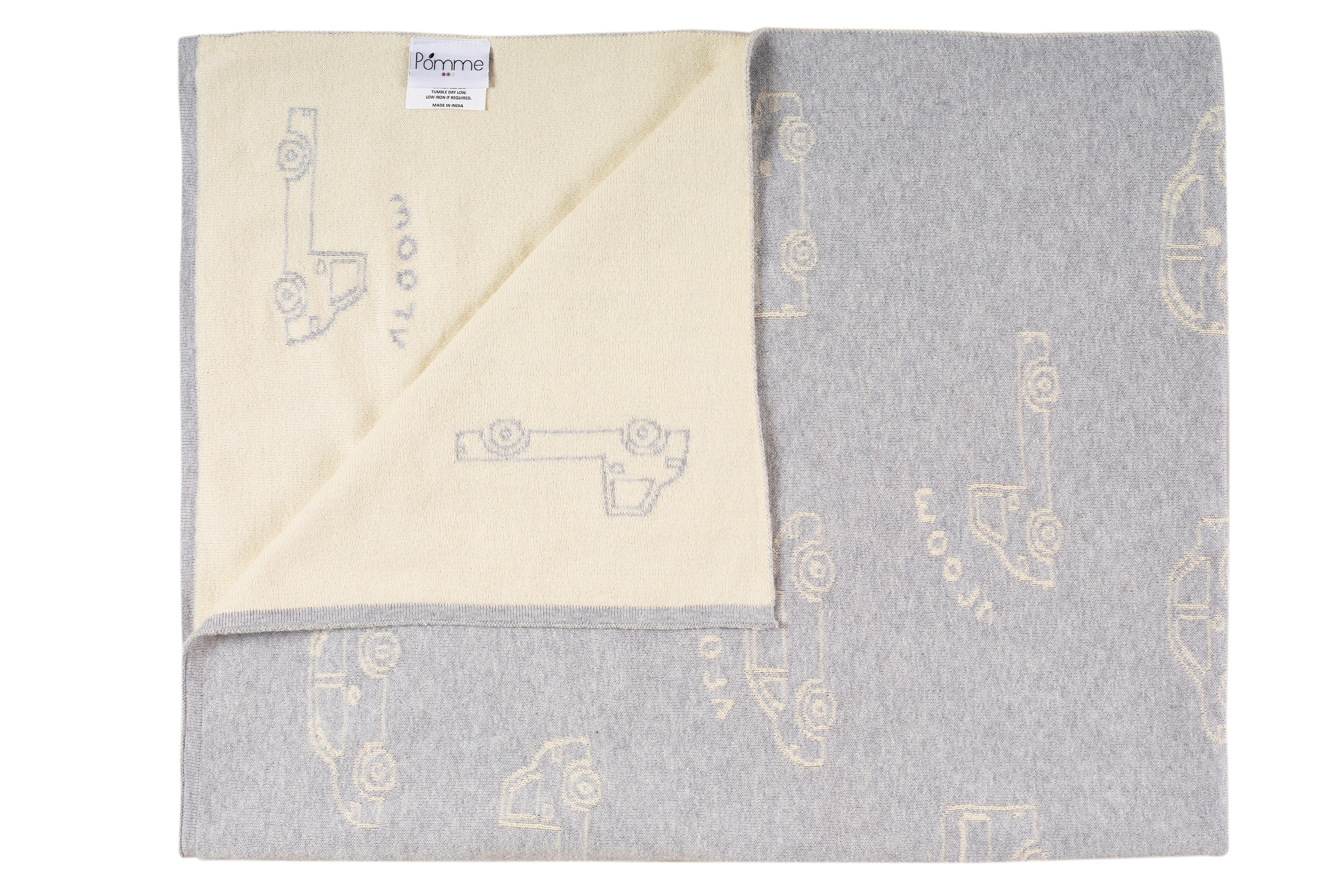 Kids Blanket With Cute Car Pattern