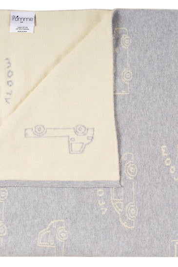 Kids Blanket With Cute Car Pattern