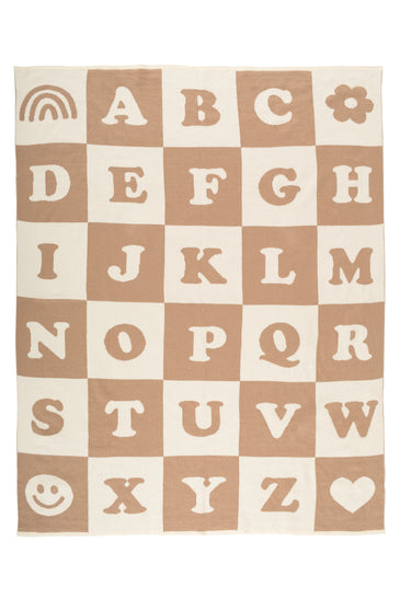 Kids Blanket With Cute Alphabet Pattern