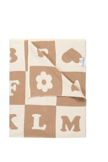 Kids Blanket With Cute Alphabet Pattern