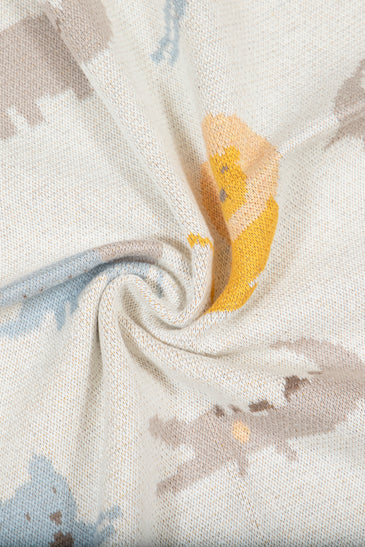 Kids Blanket With Cute Safari Pattern