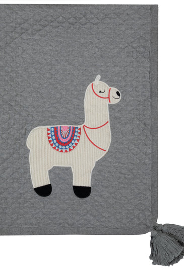Kids Blanket Diamond quilted with Lama Pattern
