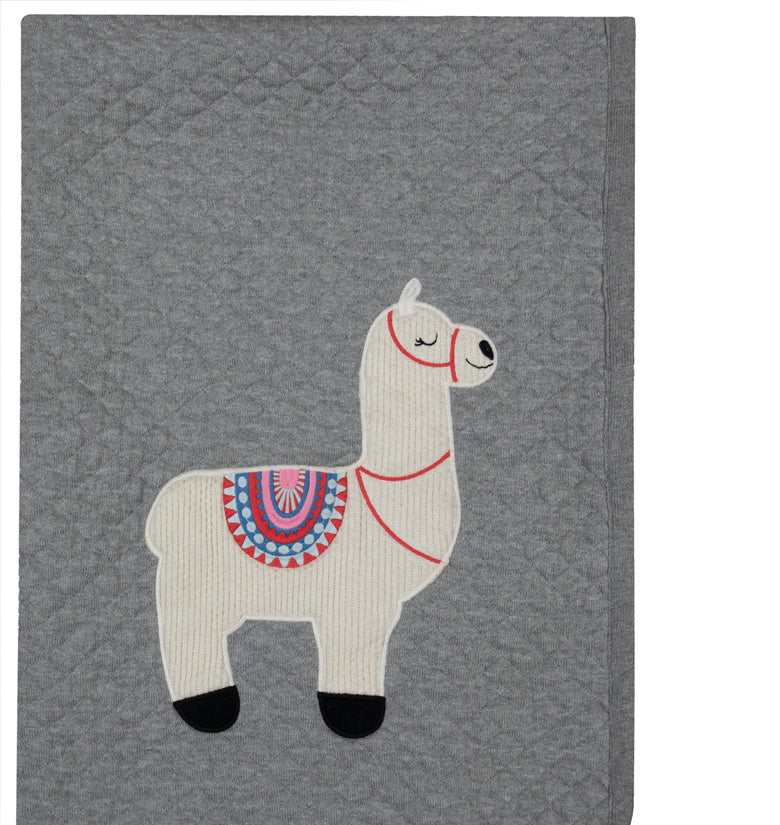 Kids Blanket Diamond quilted with Lama Pattern