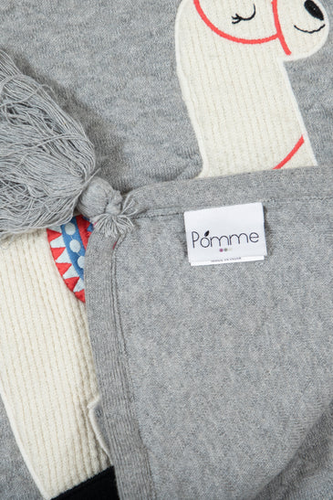 Kids Blanket Diamond quilted with Lama Pattern