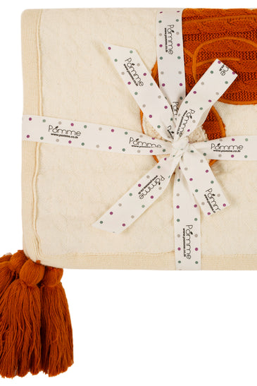 Kids Blanket Houndstooth quilted with Bear Pattern