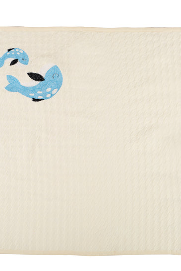 Kids Blanket Houndstooth quilted with Dolphin Pattern