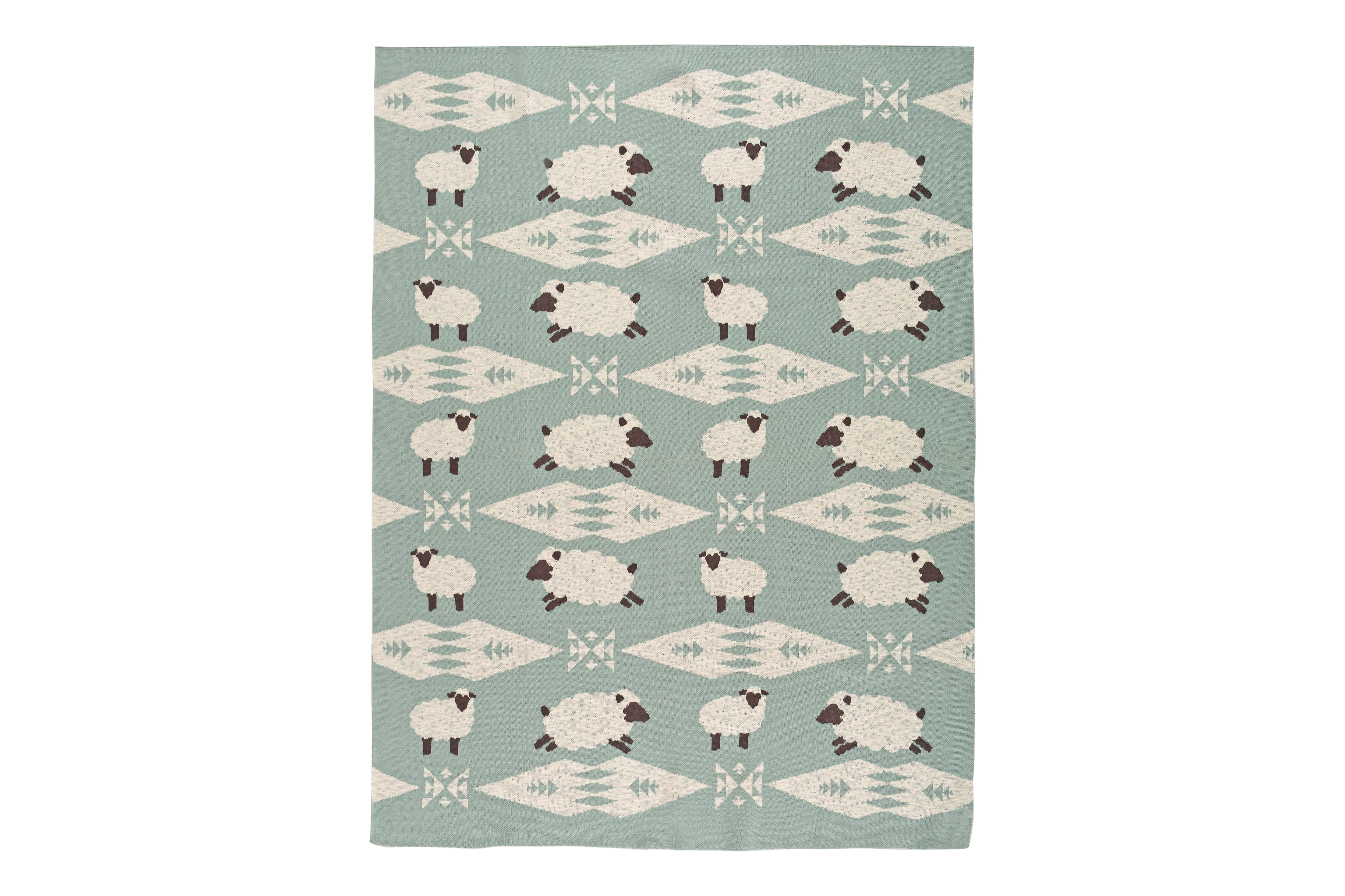 Kids Blanket With Cute Sheep Pattern