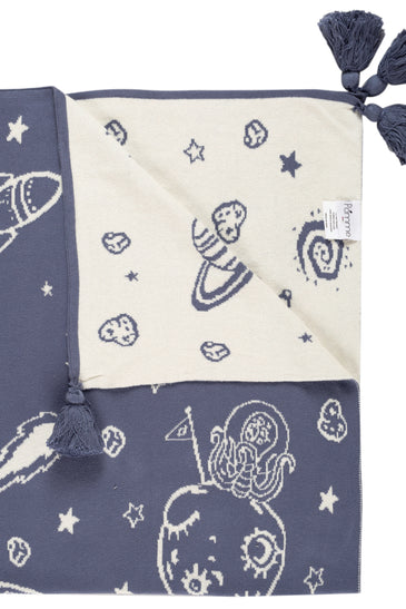 Kids Blanket With Cute Space Pattern