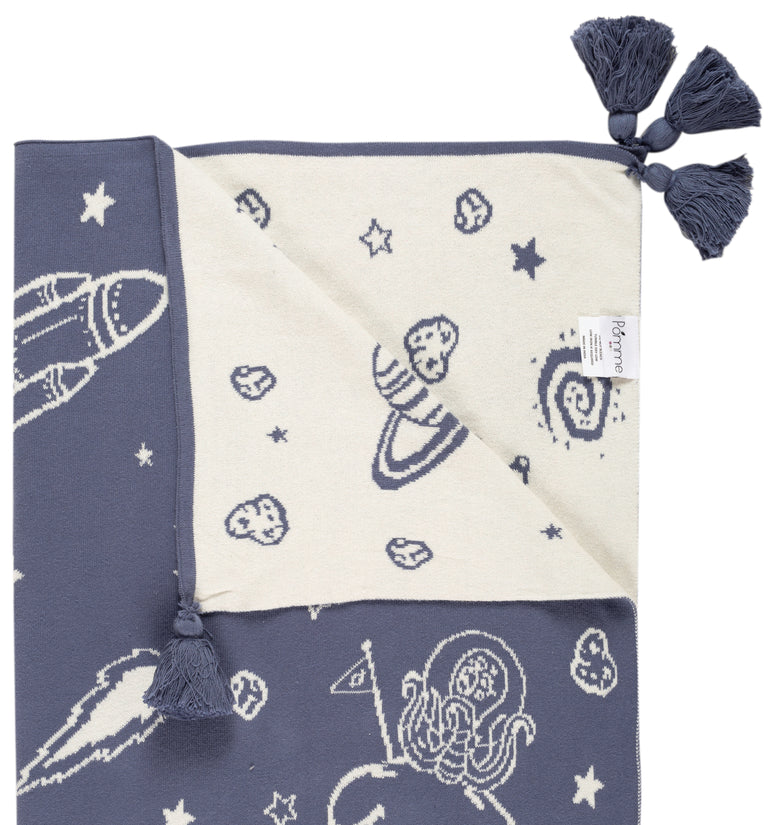 Kids Blanket With Cute Space Pattern