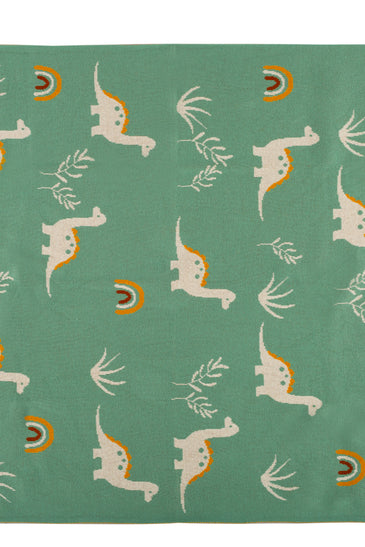 Kids Blanket With Cute Dino Pattern