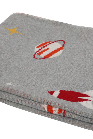 Kids Blanket With Cute Galaxy Pattern