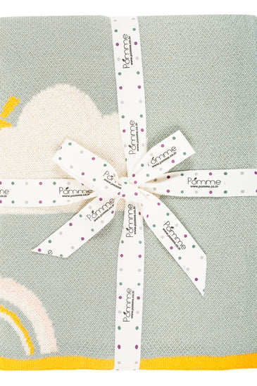 Kids Blanket With Cute Rainbow Pattern