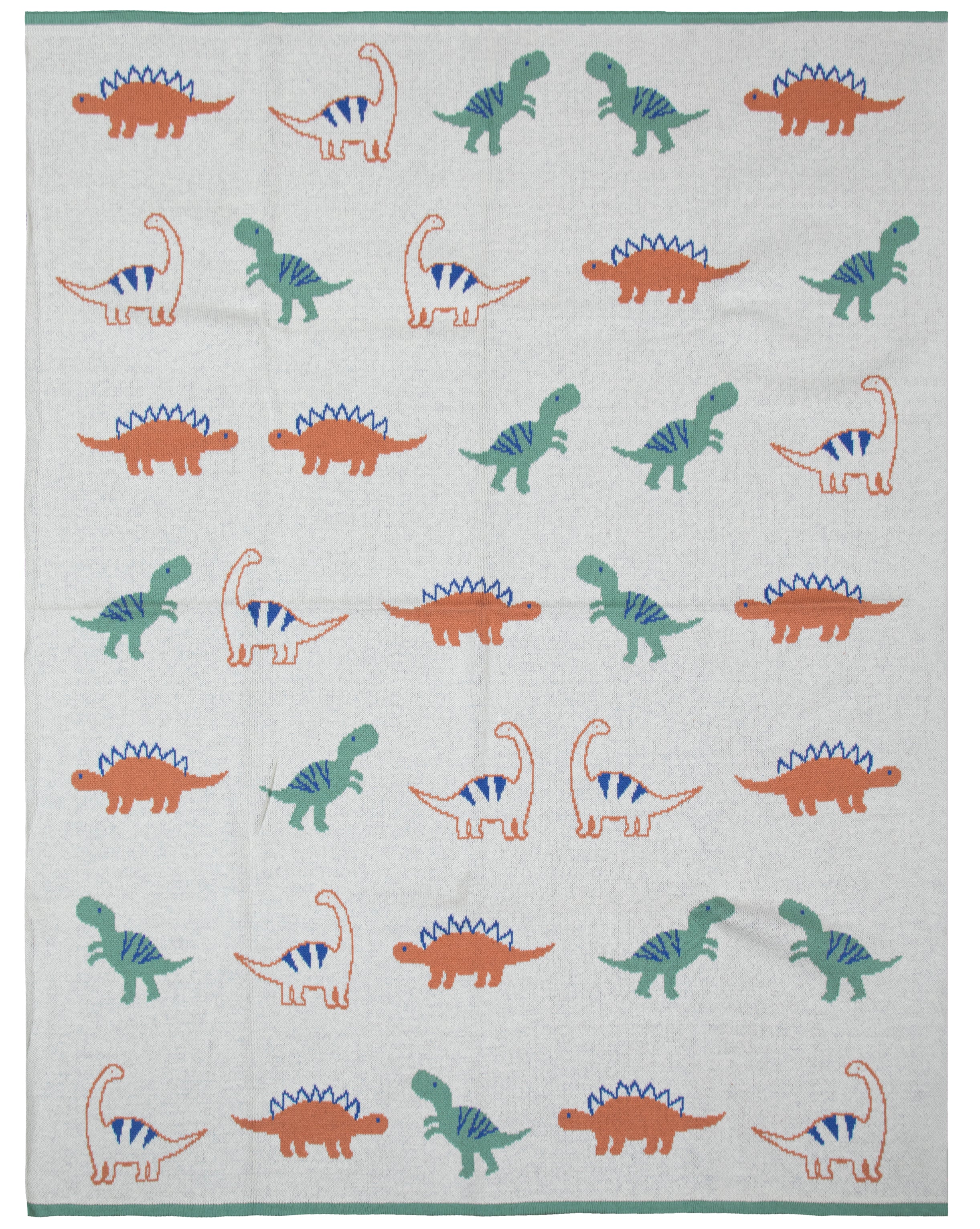 Kids Blanket With Cute Dino Pattern