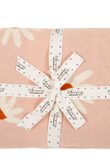 Kids Blanket With Cute Flower Pattern