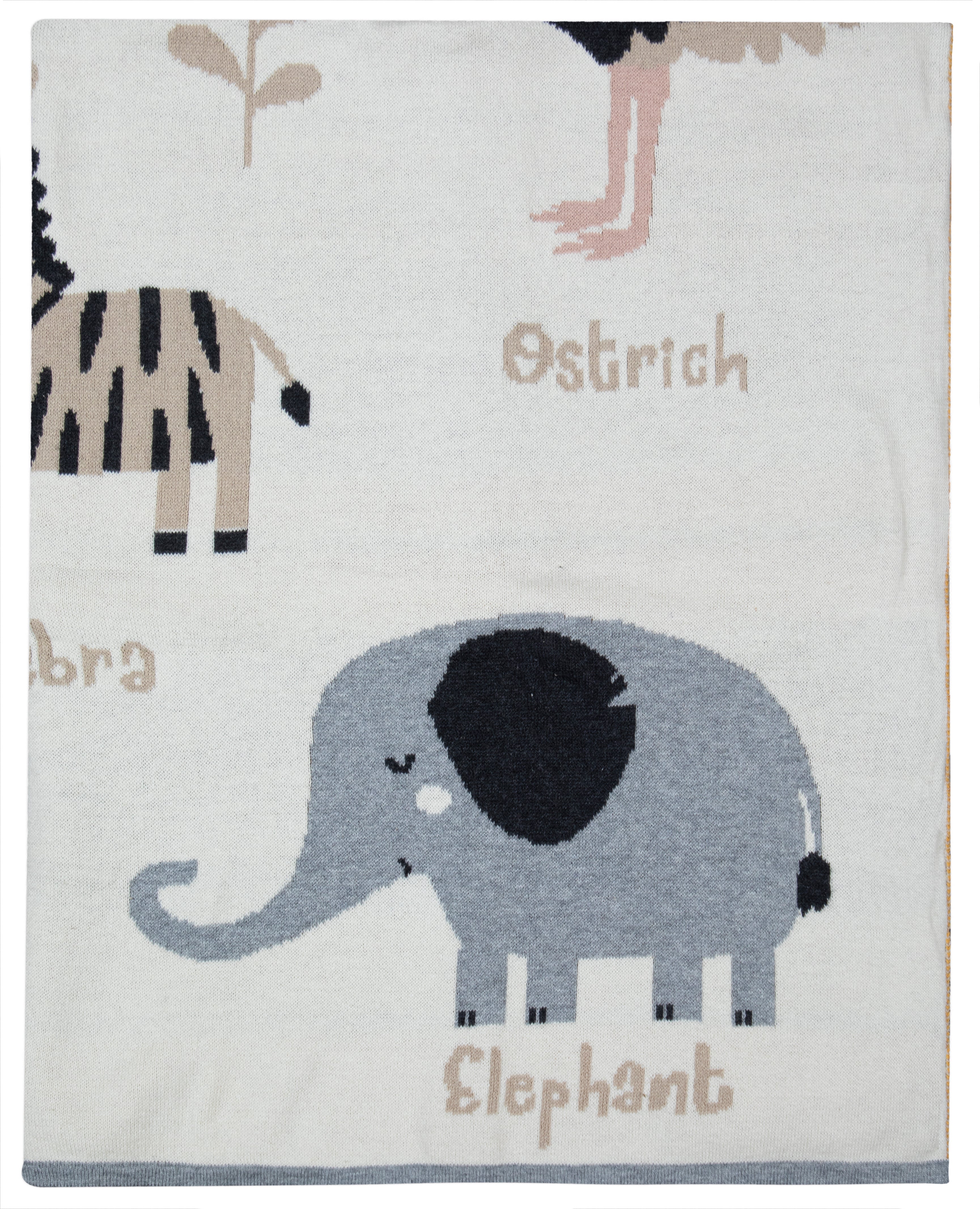 Kids Blanket With Cute Safari Pattern