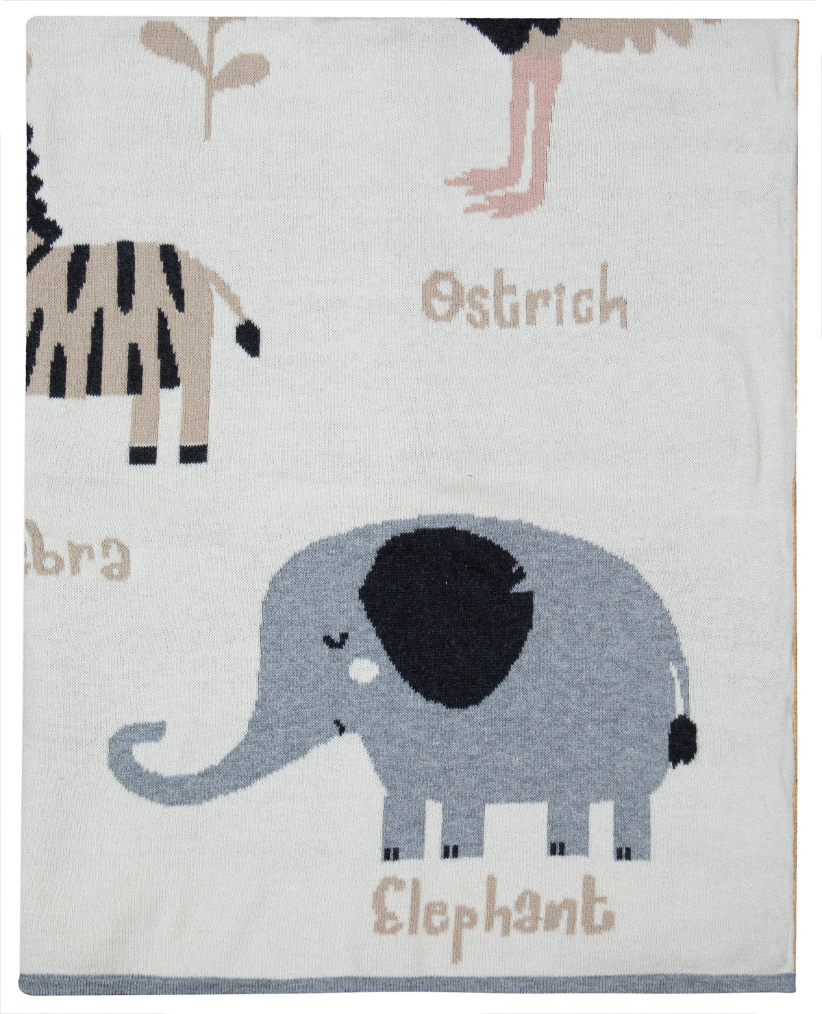 Pomme Cotton Knitted Learn Your Animals Baby Blanket