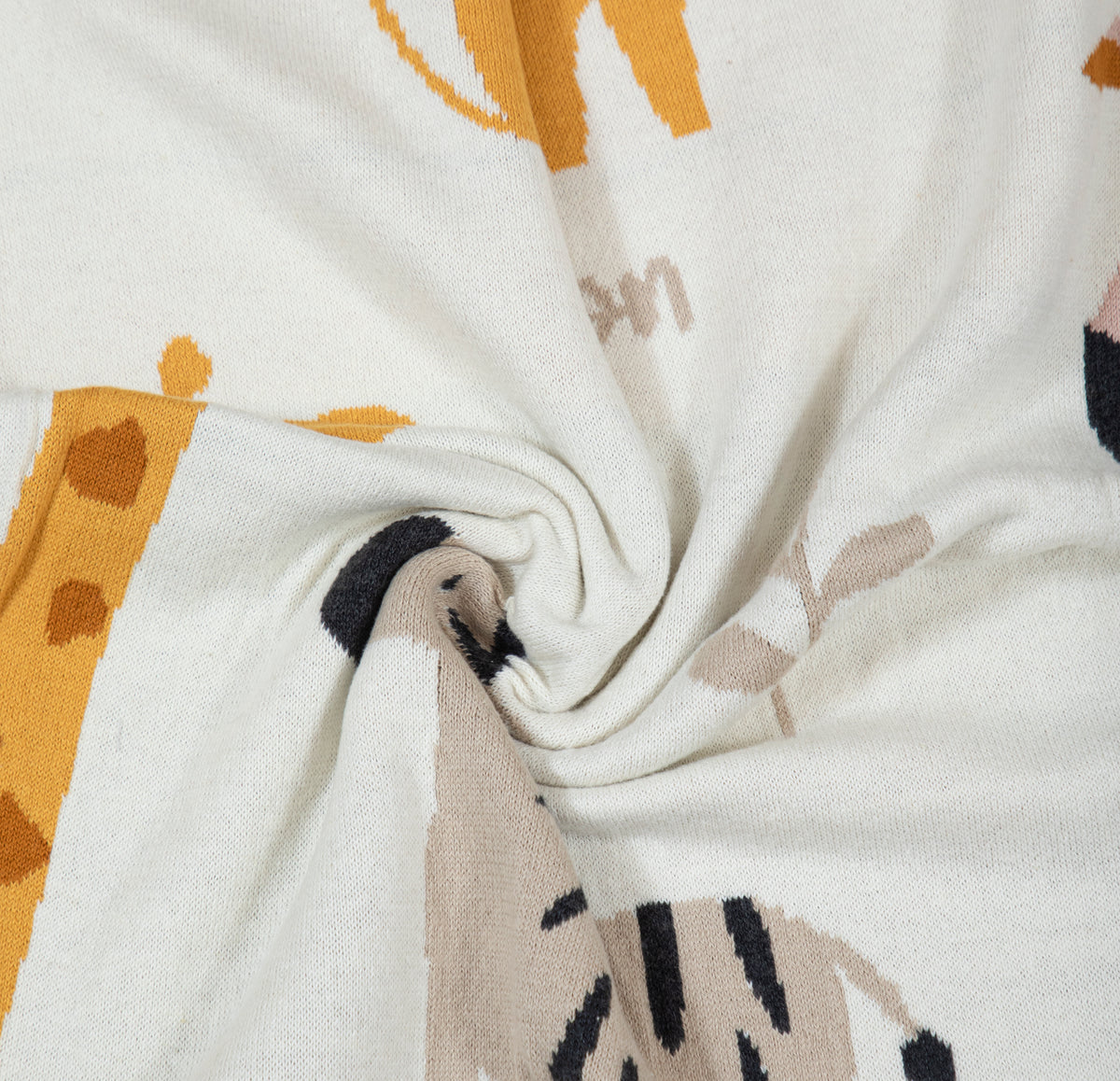 Pomme Cotton Knitted Learn Your Animals Baby Blanket