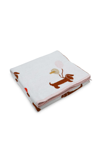 Balloon Pattern Knitted Baby Blanket