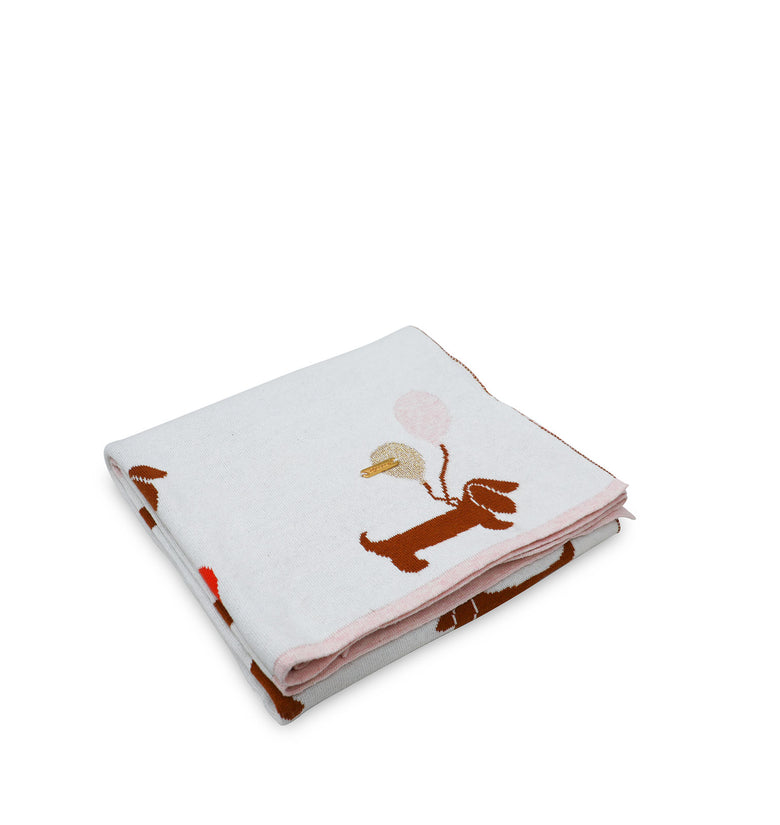 Balloon Pattern Knitted Baby Blanket